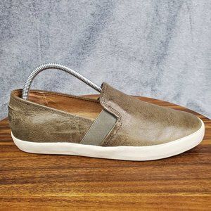 Frye Olive Green Leather Women Loafers - 8.5 - EUC